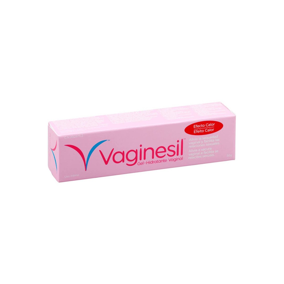 vaginesil gel hidratante vaginal efecto calor 30 g