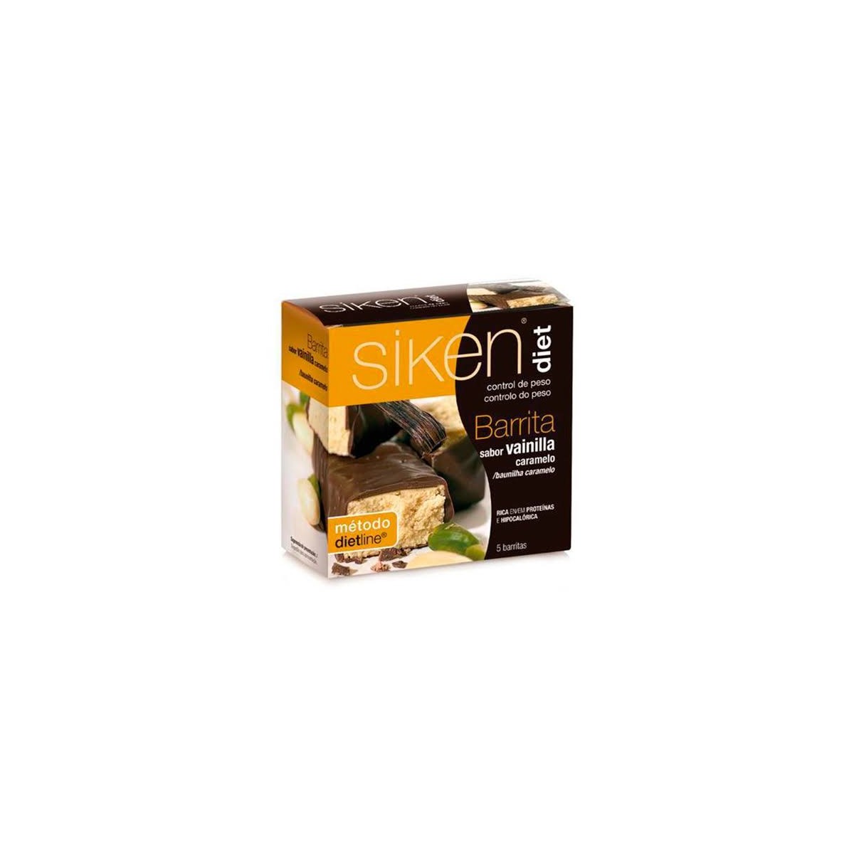 siken diet barrita de vainilla caramelo 5 barritas