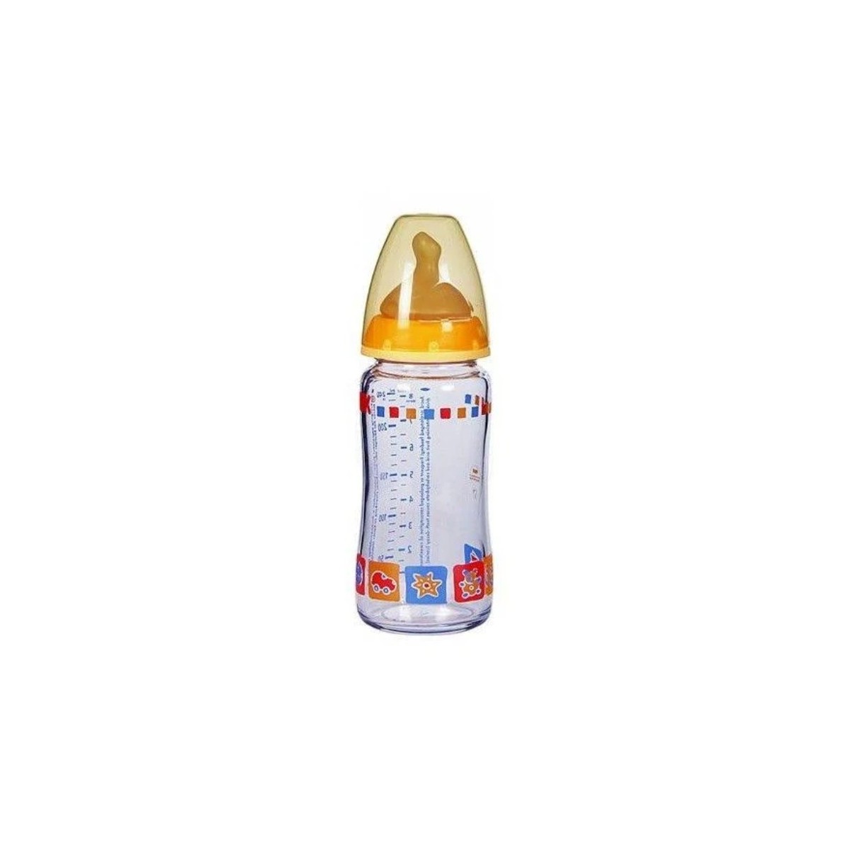 nuk biberon cristal first choice t1 latex 240ml