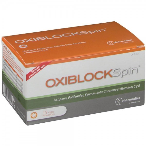 oxiblock spin 15 viales