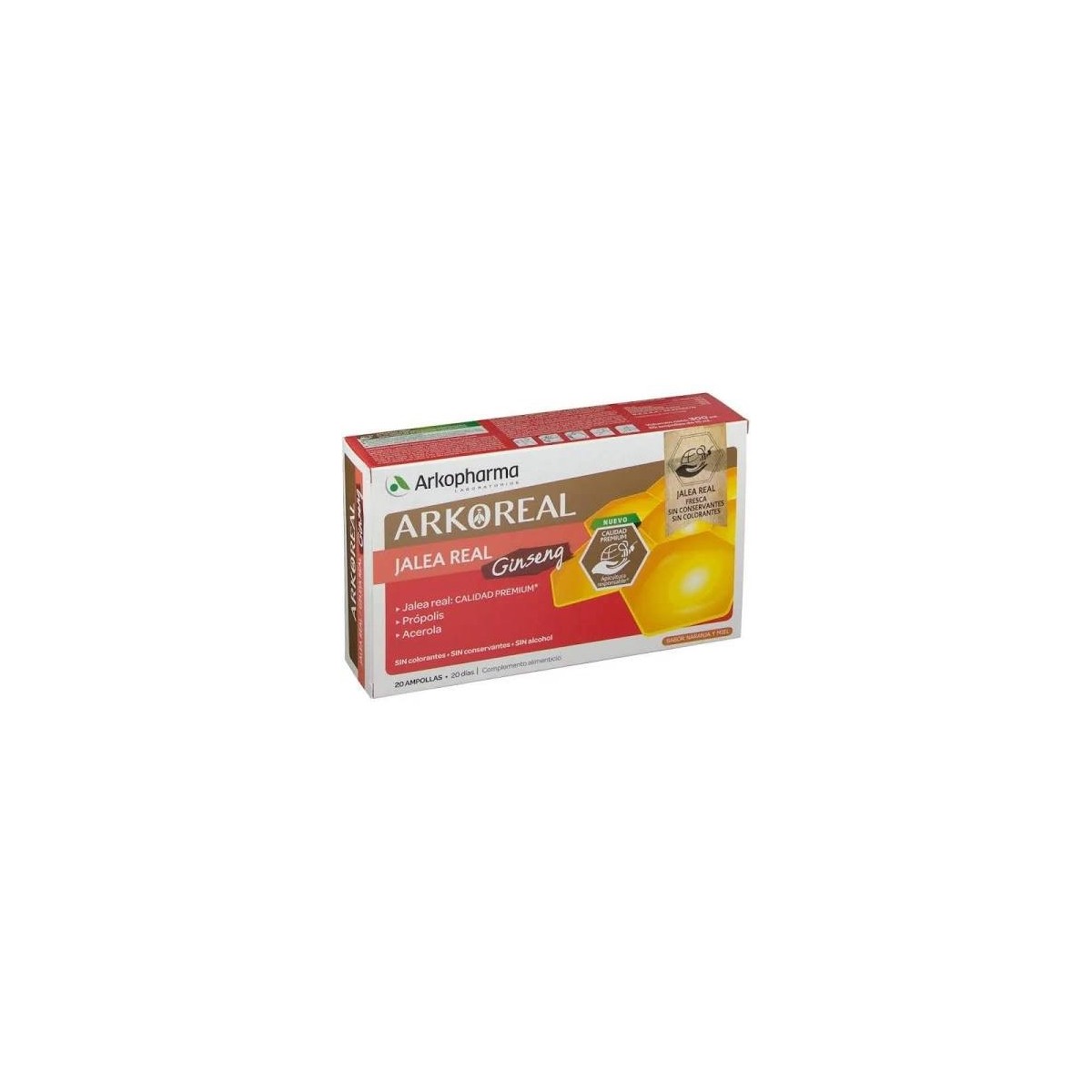 arkoreal jalea real ginseng 20 ampollas