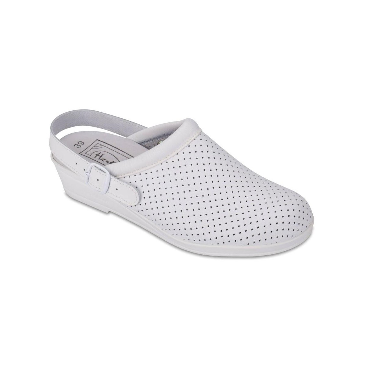 hankshoes zuecos confort 38 blanco