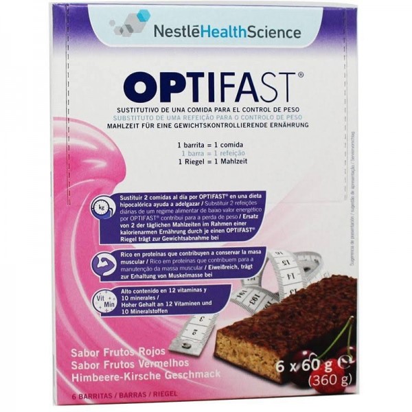 optifast frutas del bosque 6 barritas