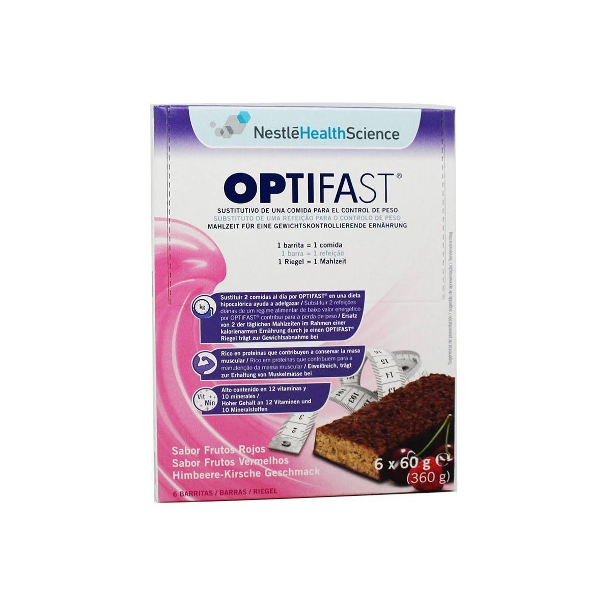 optifast frutas del bosque 6 barritas