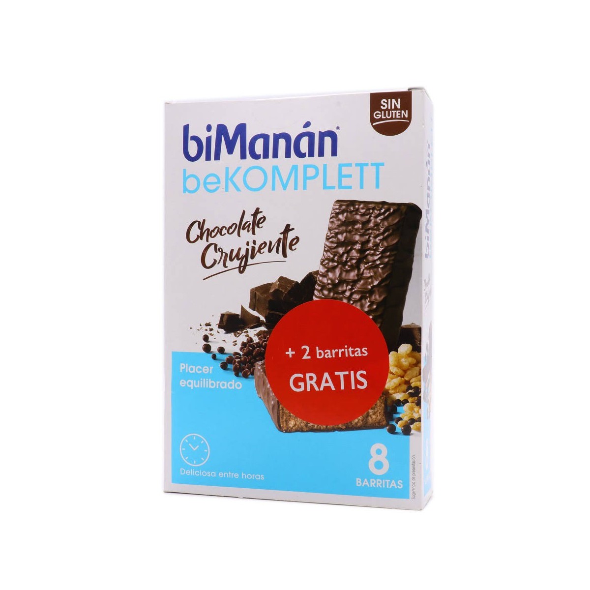 bimanan komplett chocolate crujiente 8 barritas