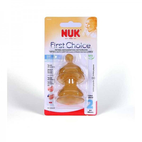 nuk first choice tetina latex agua t 2 s 2 u