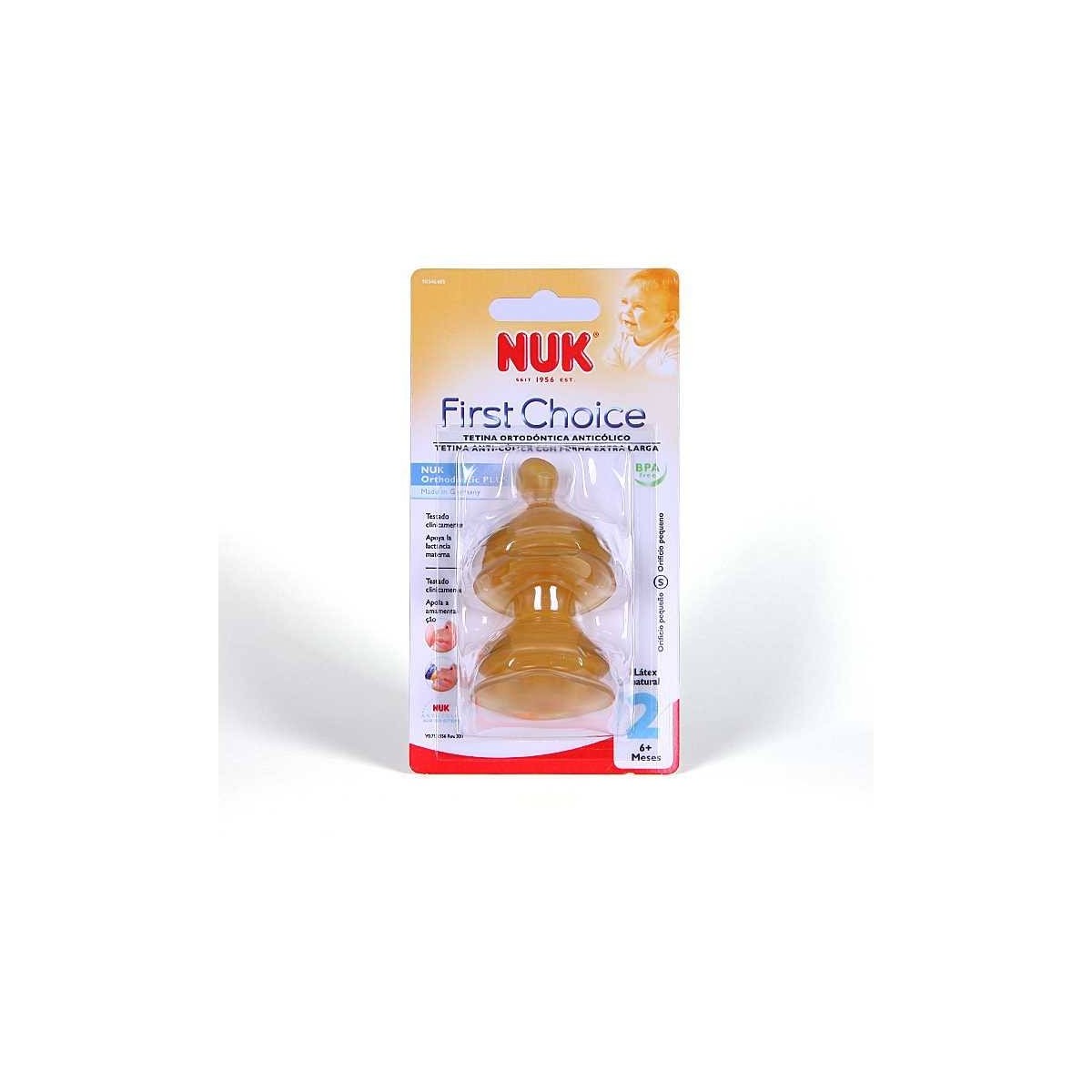 nuk first choice tetina latex agua t 2 s 2 u