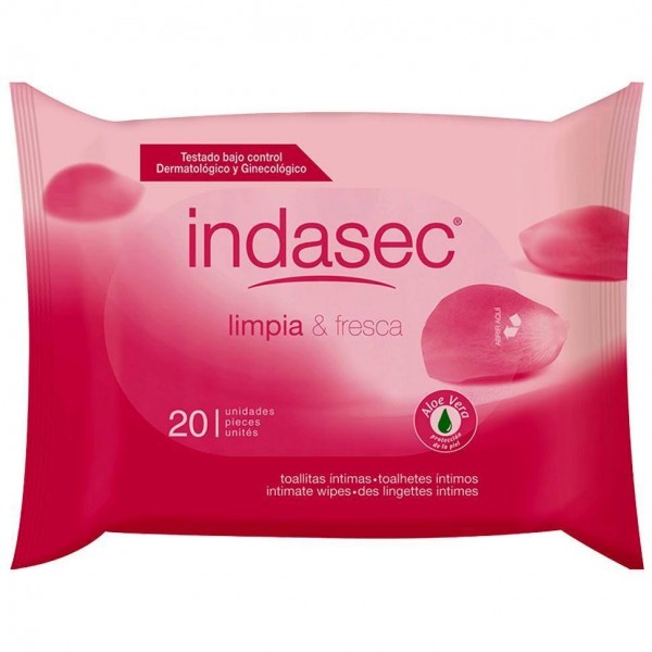 indasec higiene intima 20 toallitas