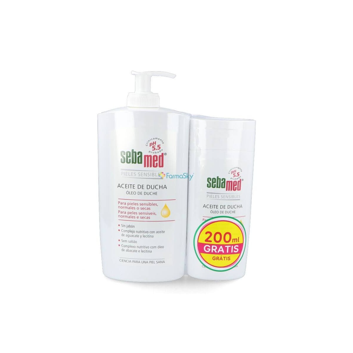 sebamed aceite de ducha 500ml 200ml