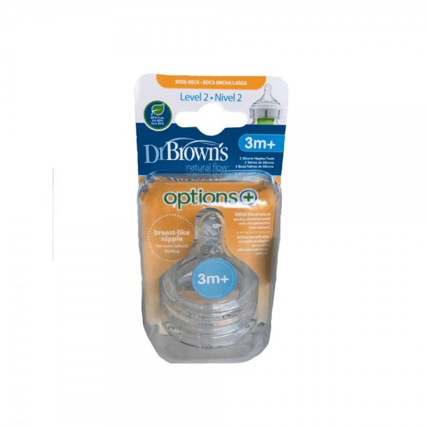 tetina dr brown s boca ancha nivel 2