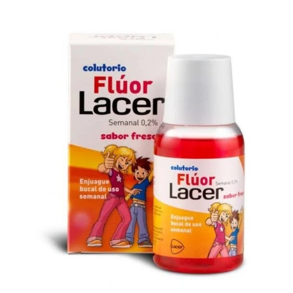 lacer colutorio fluor semanal fresa 100 ml