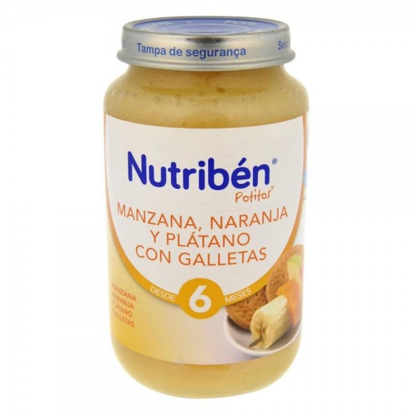 nutriben manzana naranja y platano galletas 250g