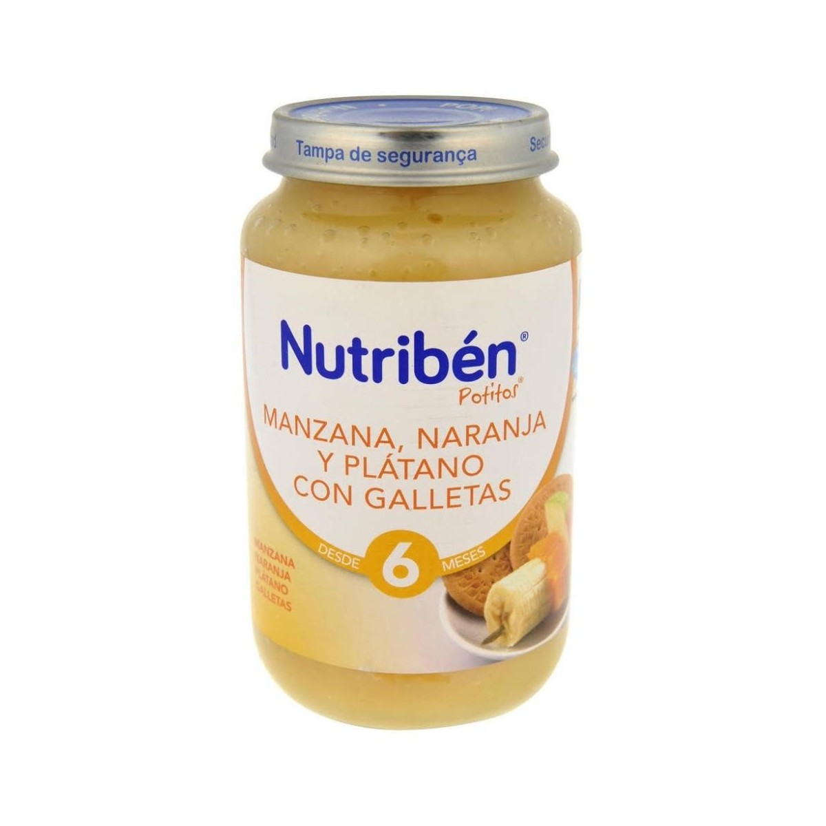 nutriben manzana naranja y platano galletas 250g
