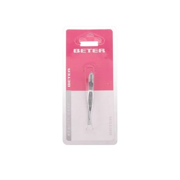 beter pinza depilar punta recta cromada
