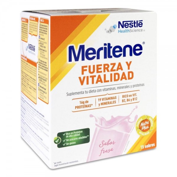 meritene fresa 15 sobres