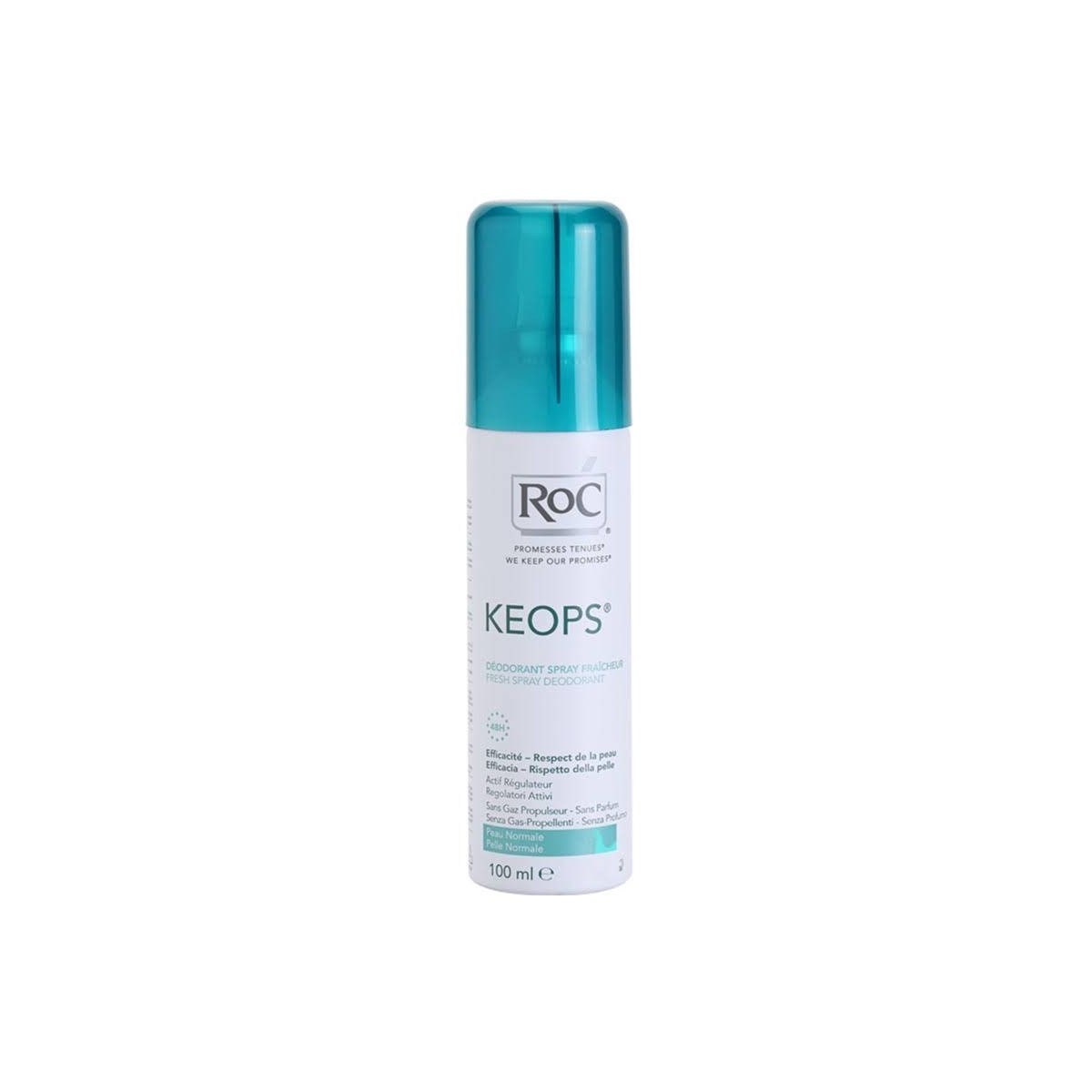 roc keops fresh spray deodorant 100ml