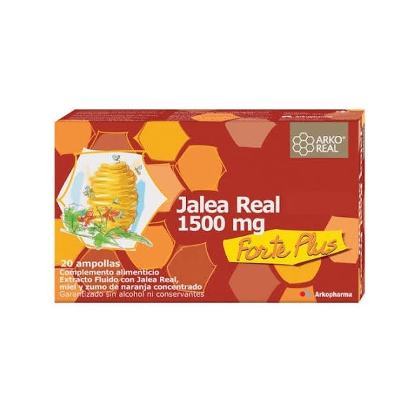 arkopharma jalea real 1500 mg forte plus 20 ampollas