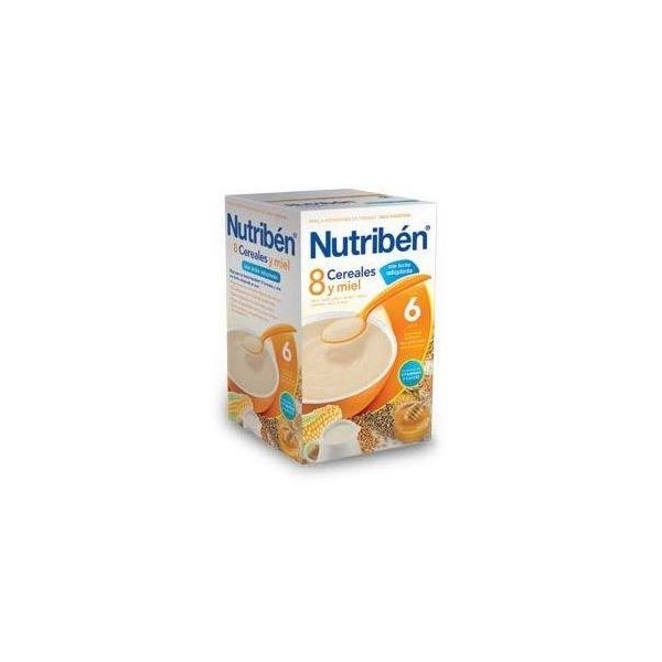 nutriben 8 cereales y miel con leche adaptada 600g