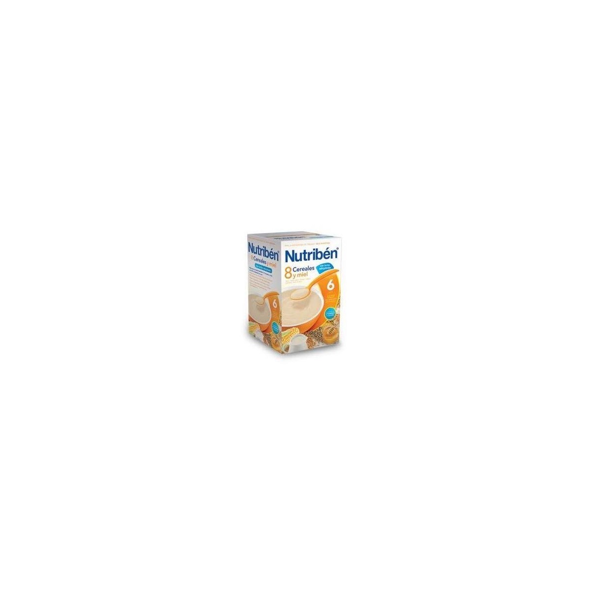 nutriben 8 cereales y miel con leche adaptada 600g