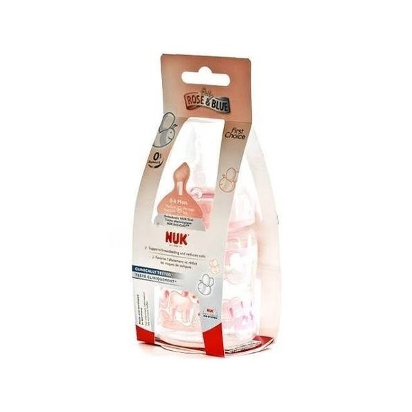 nuk biberon fc pp tetina silicona rosa 150ml