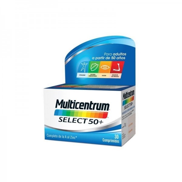 multicentrum select 50 30 comprimidos