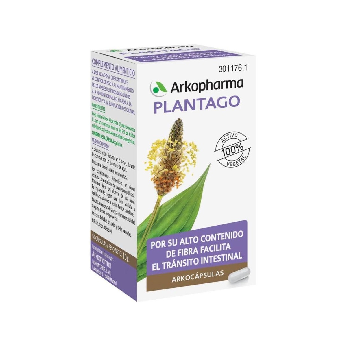 arkocapsulas plantago 84 caps