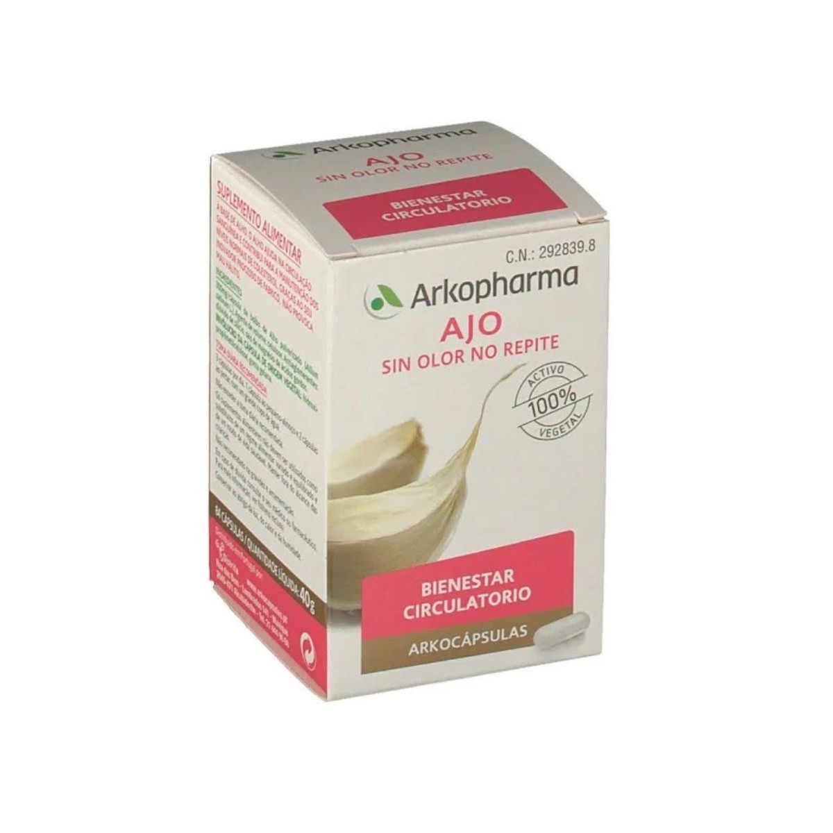 arkocapsulas ajo 100 capsulas