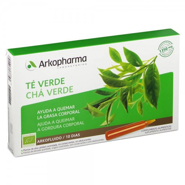 arkofluido te verde 10 ampollas