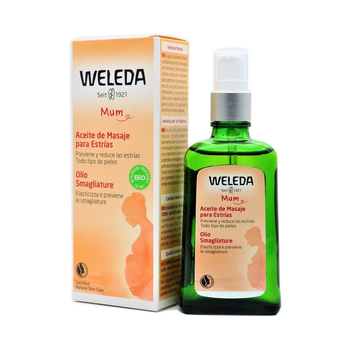 weleda aceite para masaje antiestrias 100 ml