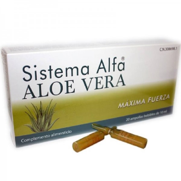 sistema alfa aloe vera 20 ampollas