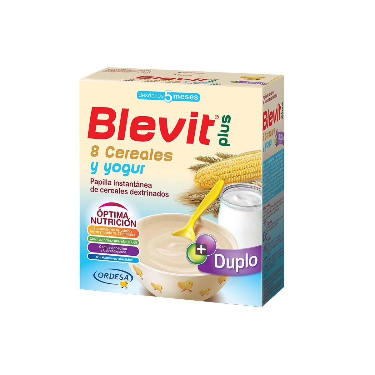 blevit plus 8 cereales y yogur duplo 600 gr