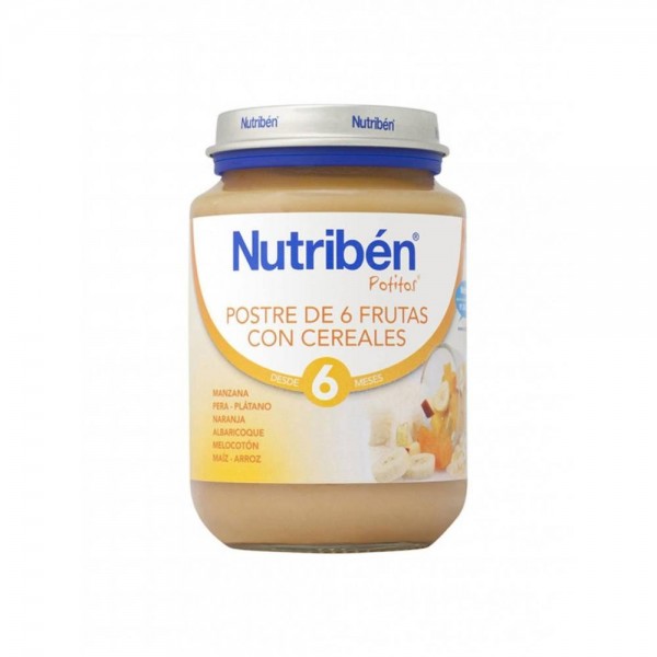nutriben postre de 6 frutas con cereales 200g
