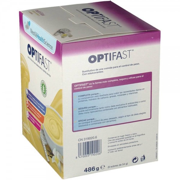 optifast natillas vainilla 9 sobres