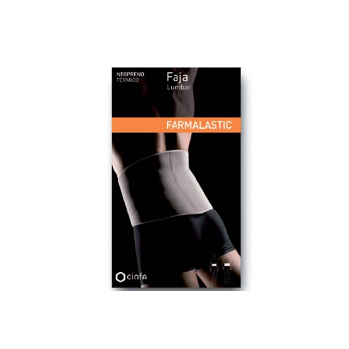 faja lumbar de neopreno farmalastic talla2