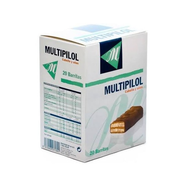 multipilol 20 barritas cabello y unas