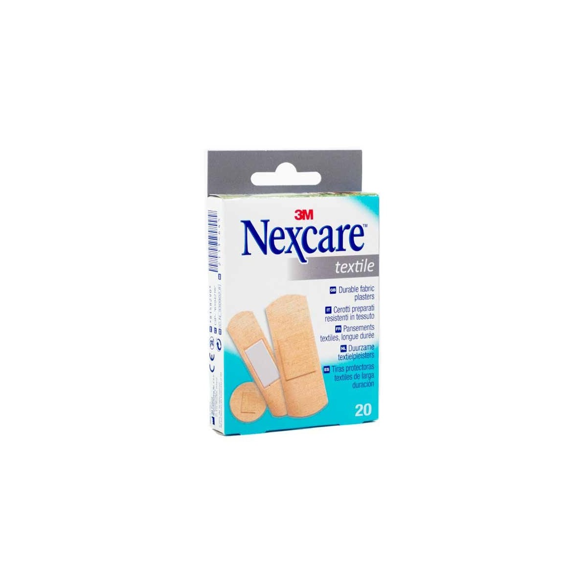 nexcare textile 20 tiras surtidas