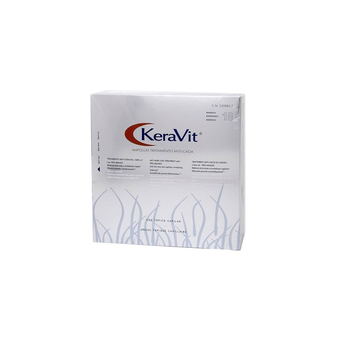 keravit ampollas 18 u