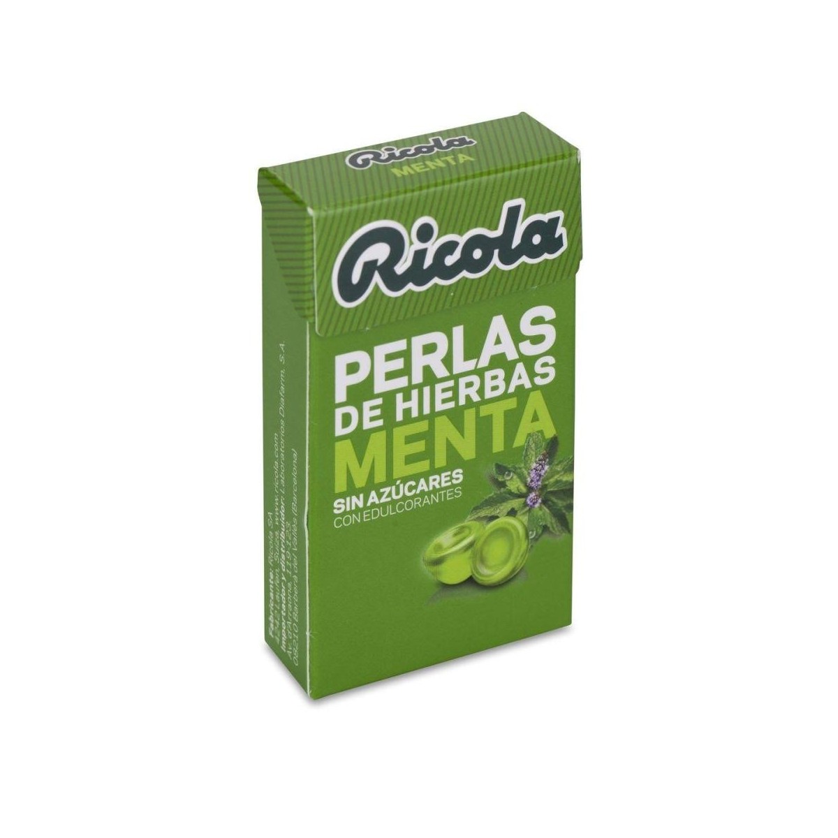 ricola perlas menta 25 g