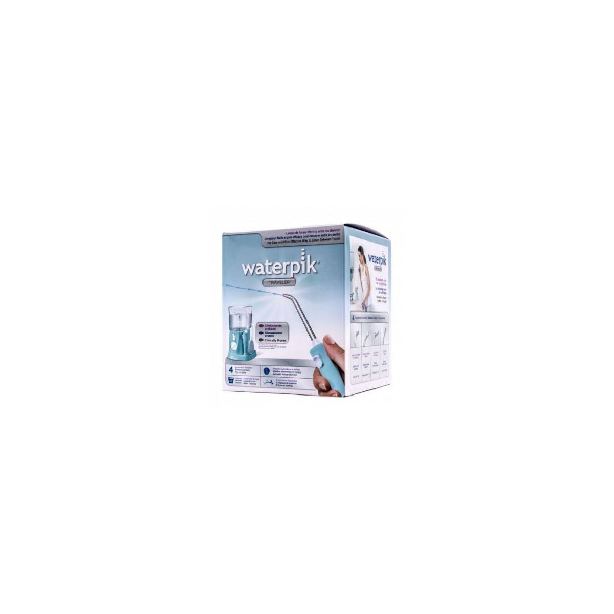 irrigador bucal waterpik traveler wp 300 edicion limitada azul