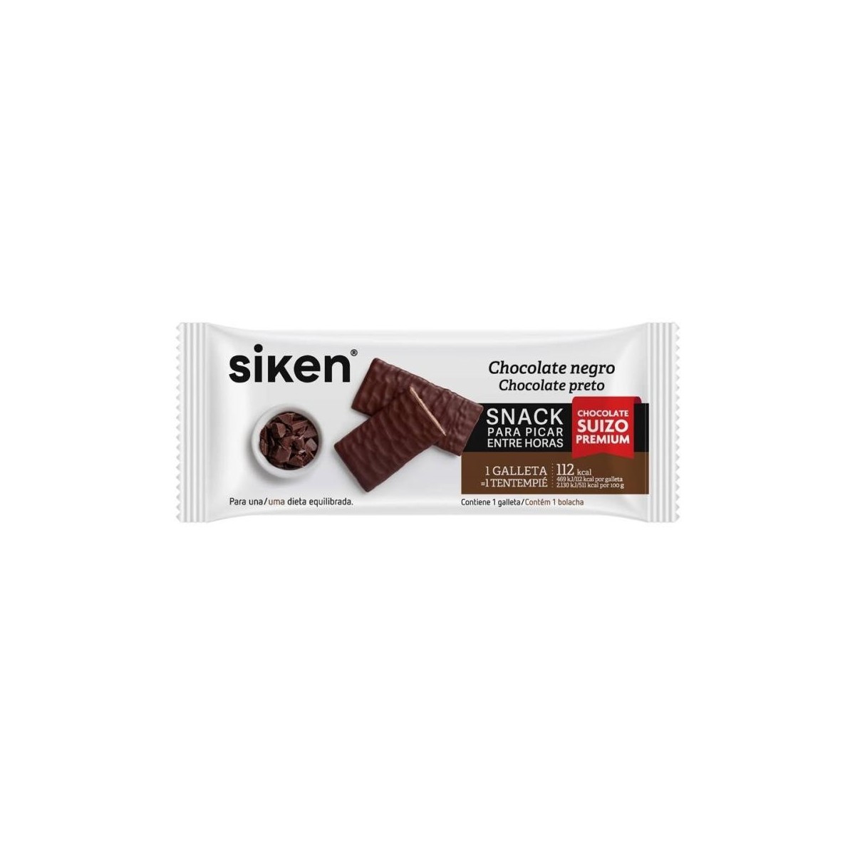 siken form galleta chocolate negro
