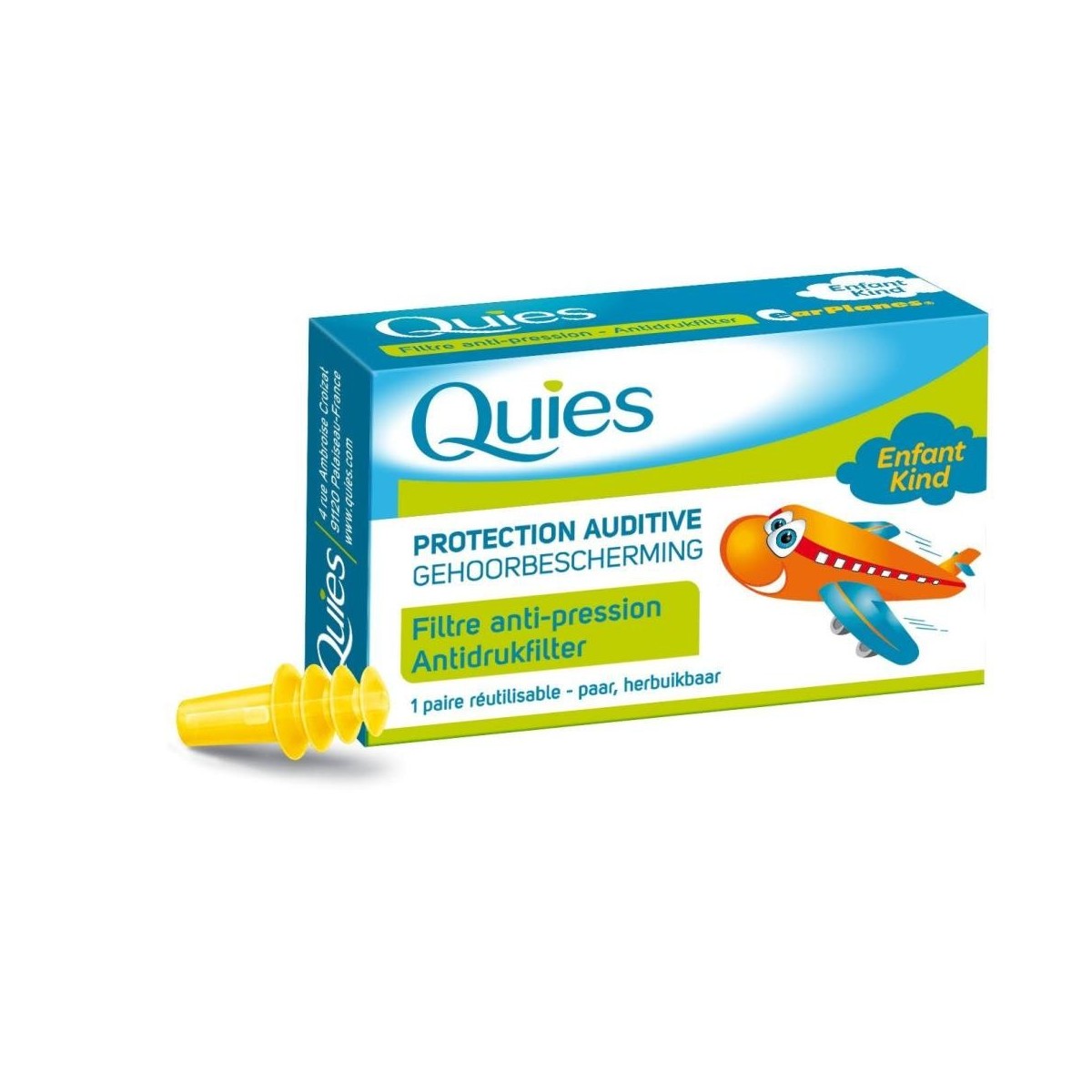 quies tapones anti presion infantil earplanes