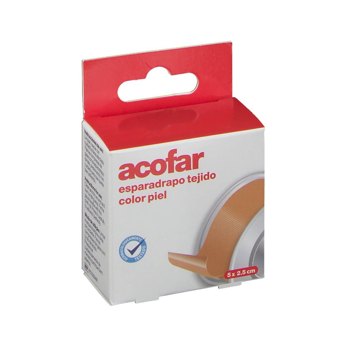 acofar esparadrapo tejido color piel 5 x 25cm