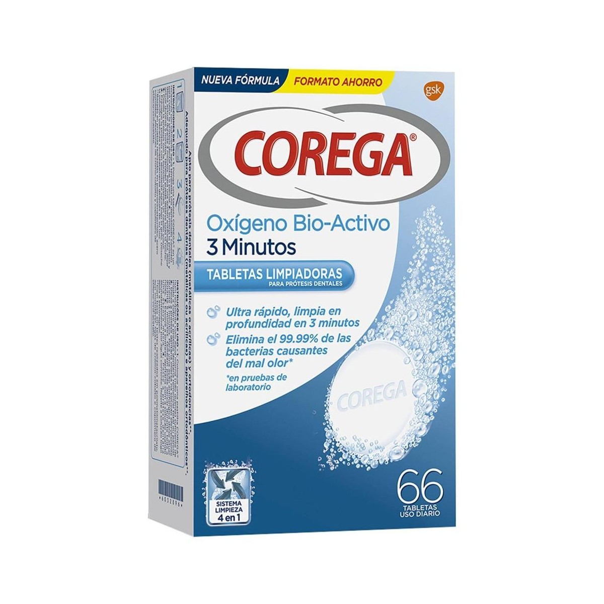 corega oxigeno bio activo 66 tabletas