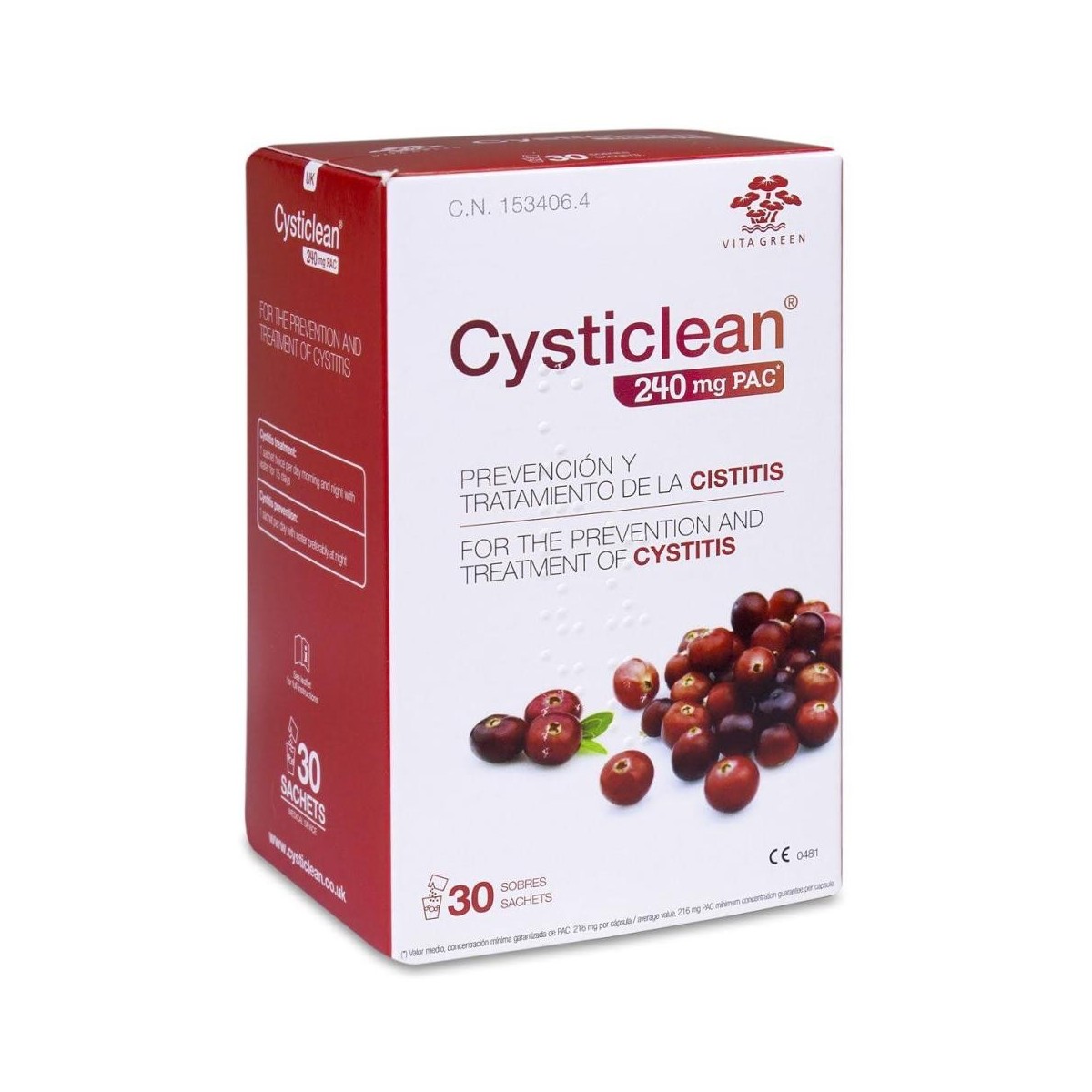 cysticlean 30 sobres