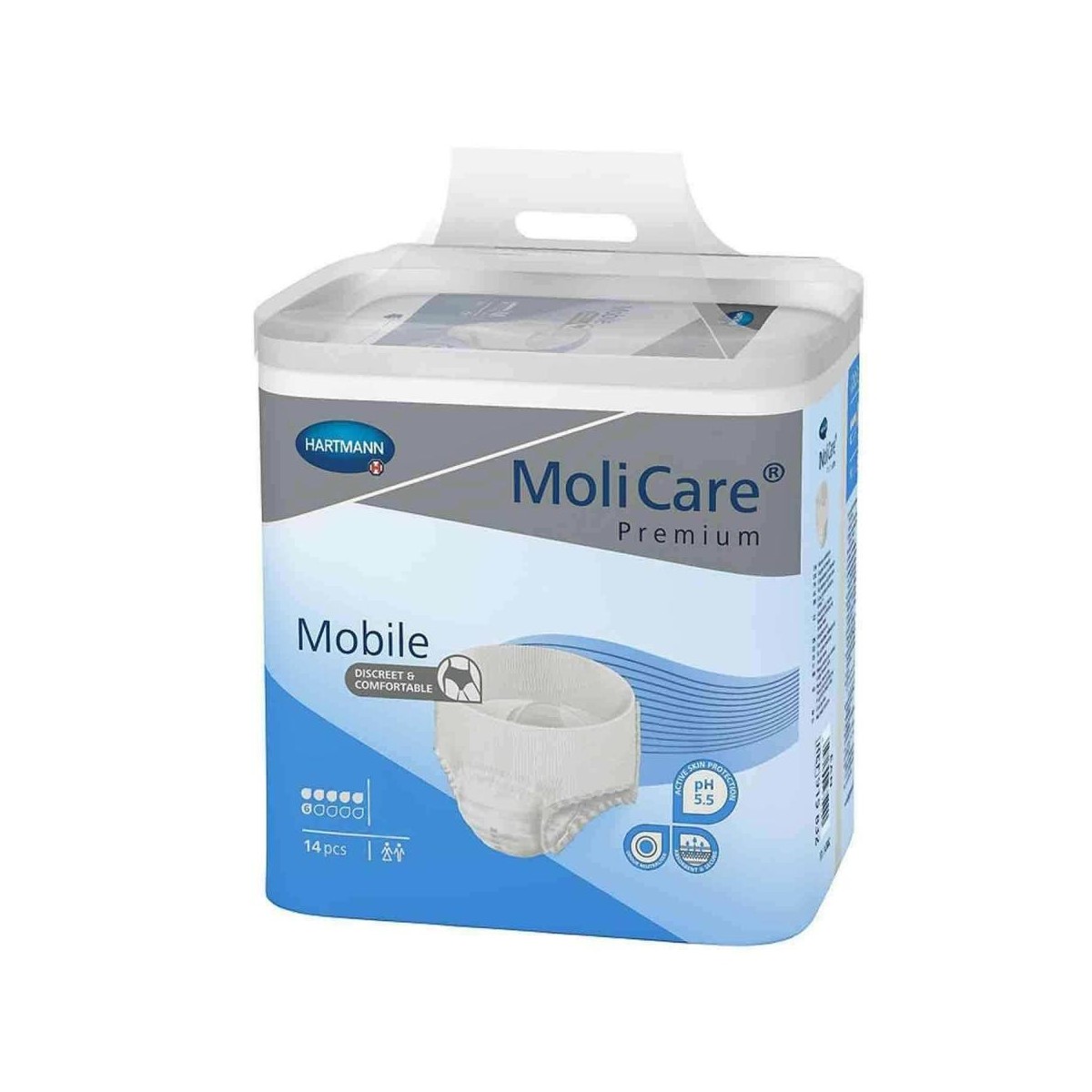molicare premium mobile 6 gotas talla s 14 unidades