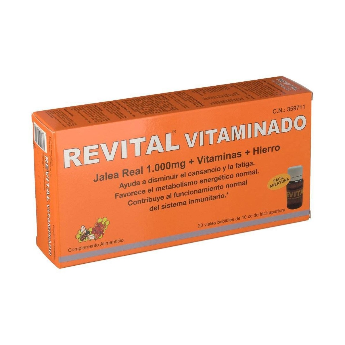 revital vitaminado jalea real 20 ampollas otc