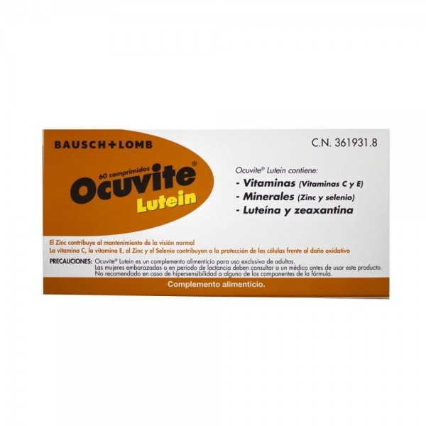 ocuvite lutein 60 comprimidos