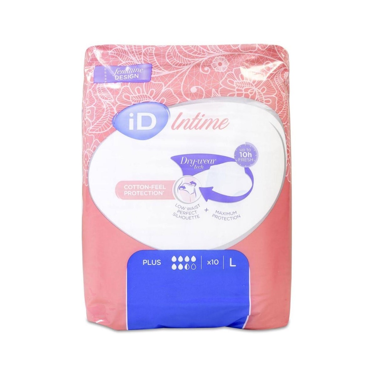 id intime panales incontinencia plus talla l 10 unidades