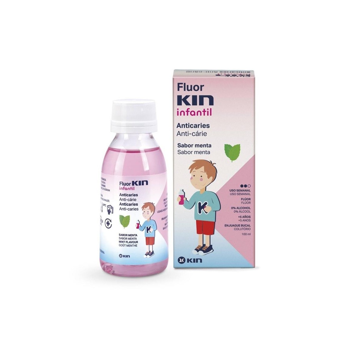 fluor kin semanal colutorio infantil 100 ml