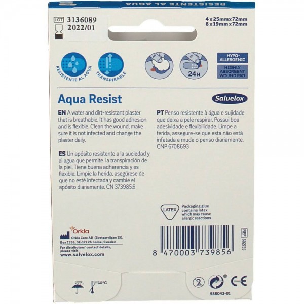 salvelox aqua resist 12 apositos